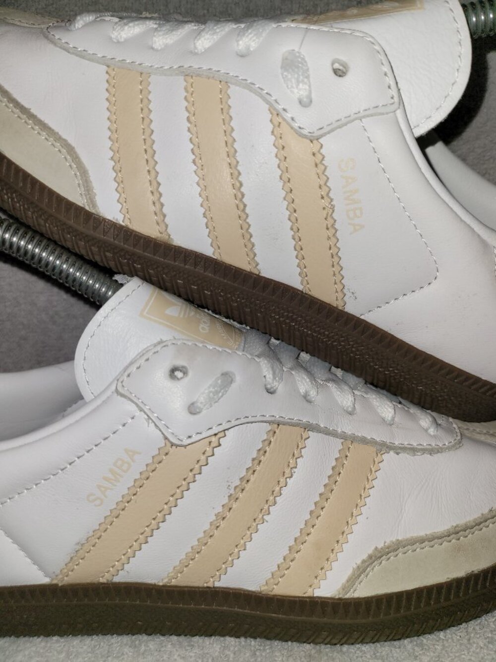 Adidas Samba OG Women's Size 6 White Sand Strata Brown Sneakers JH7300 (#1963) - Picture 12 of 16